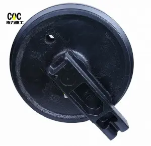 Large stock of R200 R200LC Excavator idler group E181-2004 Front Idler Roller Idler Mini Excavator idler