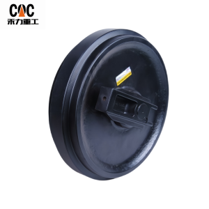 Wholesale Casted idler roller excavator track idler for HYUNDAI R130/150 front idler wheel