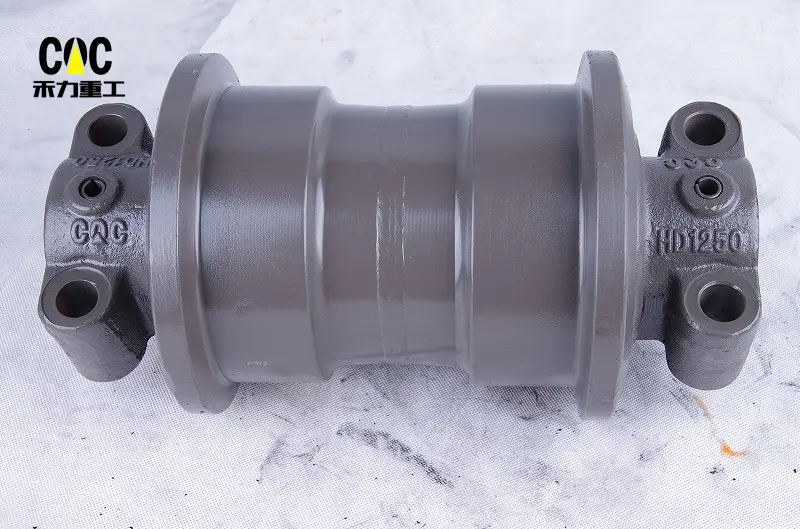 100% Original Cqc Track Roller - Excavator bottom roller HD1250 HD1800 track roller lower roller undercarriage parts – Heli detail pictures