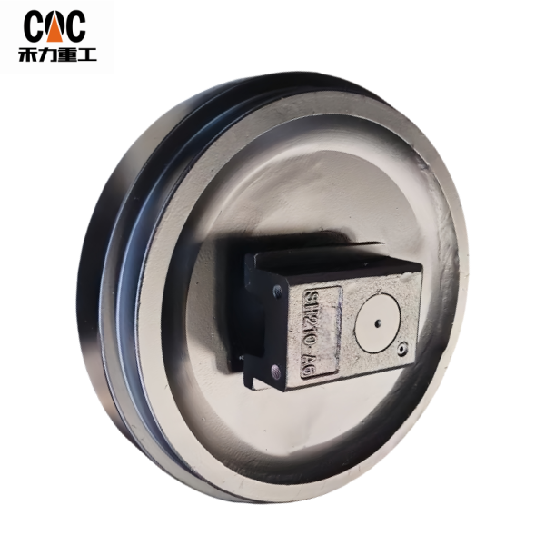 SUMITOMO-SH210-A6 front idler assembly/China OEM quality crawler undercarriage parts manufacture/CQC – idler wheel source factory china.