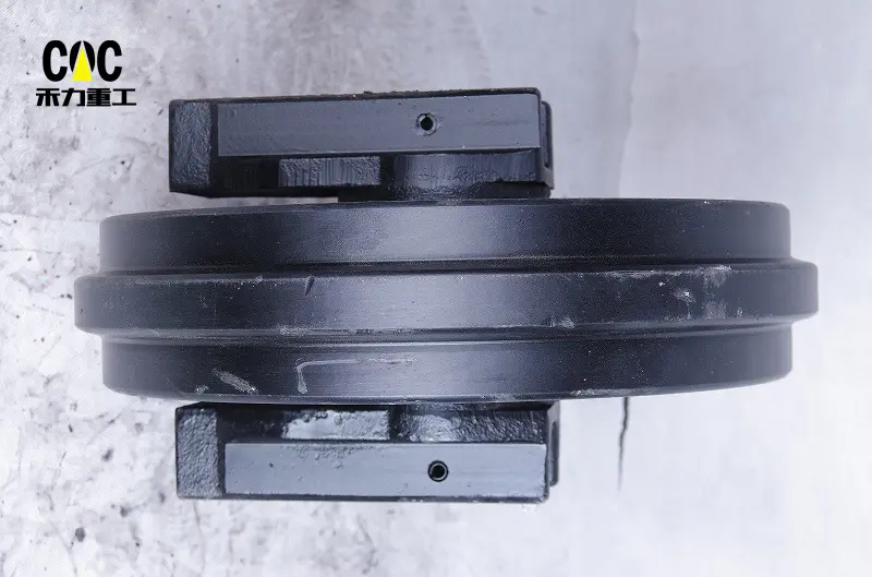 100% Original Undercarriage Equipment - Mini excavator idler front idler with bracket undercarriage idler r80 – Heli detail pictures