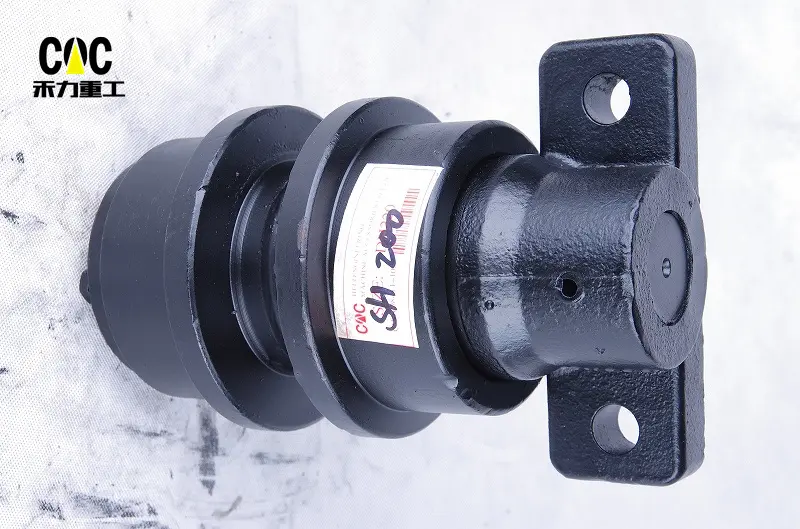 Chinese Professional Upper Carrier Roller - SUMITOMO excavator undercarriage SH200 SH210 SH240 SH280 top carrier roller for sale – Heli detail pictures
