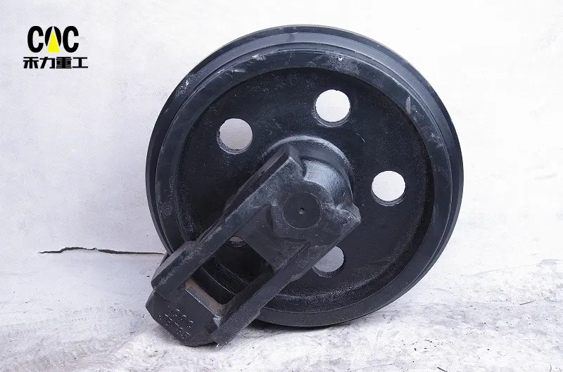 Professional China Idler Assy - Wheel for kubota mini excavator undercarriage parts front idler sprocket idler 85 Russia excavator idler – Heli detail pictures
