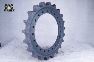 Excavator undercarriage parts sprocket for HYUNDAI R130