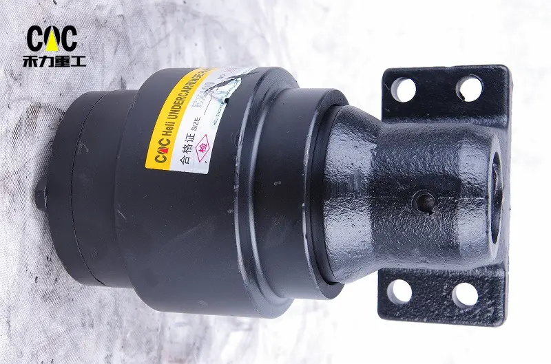 Wholesale Price China Track Carrier Roller - Wheel Excavator Undercarriage Parts EX50 EX60 EX100 Top Roller Carrier Roller Support Roller – Heli detail pictures