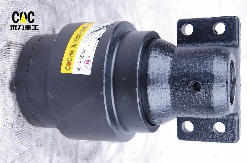 Wholesale Price China Track Carrier Roller - Wheel Excavator Undercarriage Parts EX50 EX60 EX100 Top Roller Carrier Roller Support Roller – Heli detail pictures