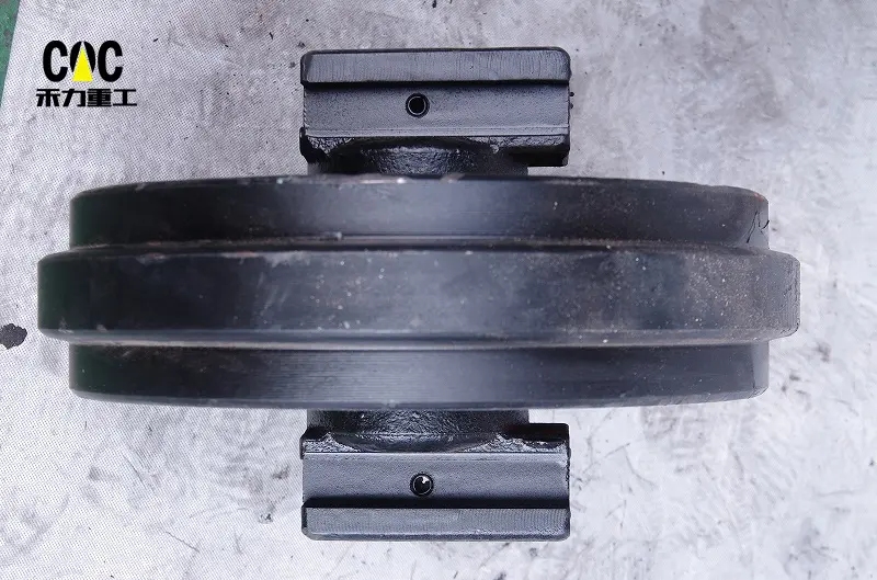 China Cheap price Excavator Idler - Doosan Mini Excavator Front Idler/Idler Roller/Guide Wheel DX60 India Excavator sprocket – Heli detail pictures