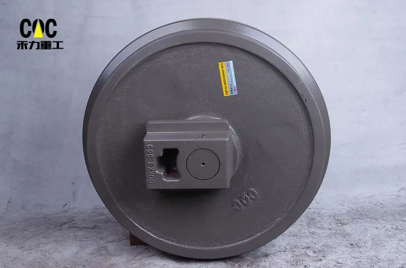 Excellent quality Cqc Front Idler Zax870 - Heavy Duty Excavator Idler Wheel EX300 Track Idler ZAX330 ZAX350 Excavator Undercarriage Components Front Idler – Heli detail pictures