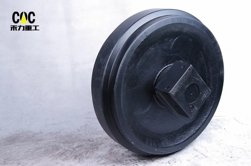 Wholesale Idler On Excavator - Sumitomo excavator SH240 track adjuster assy SH260 SH280 recoil spring SH300 SH350 sprocket idler undercarriage parts – Heli detail pictures