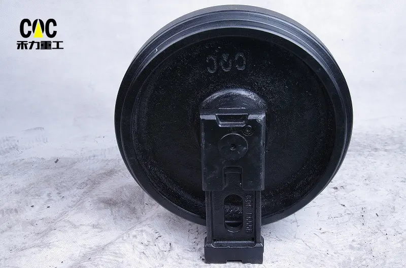 High reputation Undercarriage Parts Front Idler - Volvo Ec55,ec55b,ec60,ec60c,ec70,ec75,ec90,ec88,volv-o Excavator Front Idler, Top Roller, Bottom Roller,sprocket, Track Shoe – Heli detail pictures