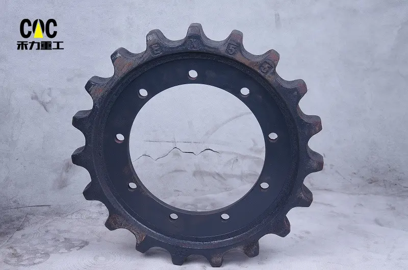 Hot sale Metal Excavator Sprocket - Ex30 Ex55 Ex60 Ex100 Ex120 Hitachi Crawler Crane Excavator Roller Chain Sprocket – Heli detail pictures