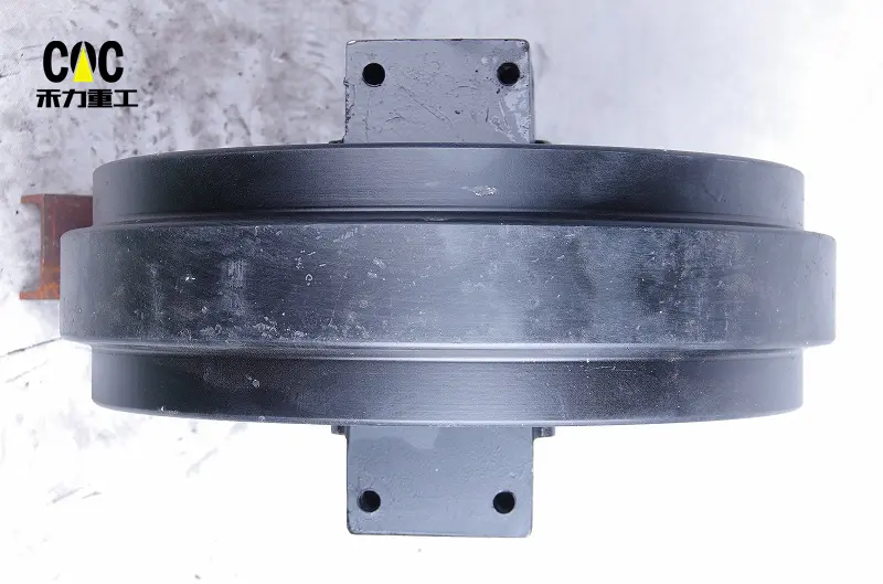 Wholesale Idler On Excavator - Sumitomo excavator SH240 track adjuster assy SH260 SH280 recoil spring SH300 SH350 sprocket idler undercarriage parts – Heli detail pictures