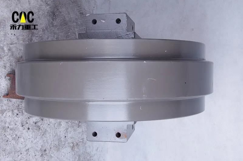 Excellent quality Cqc Front Idler Zax870 - Heavy Duty Excavator Idler Wheel EX300 Track Idler ZAX330 ZAX350 Excavator Undercarriage Components Front Idler – Heli detail pictures
