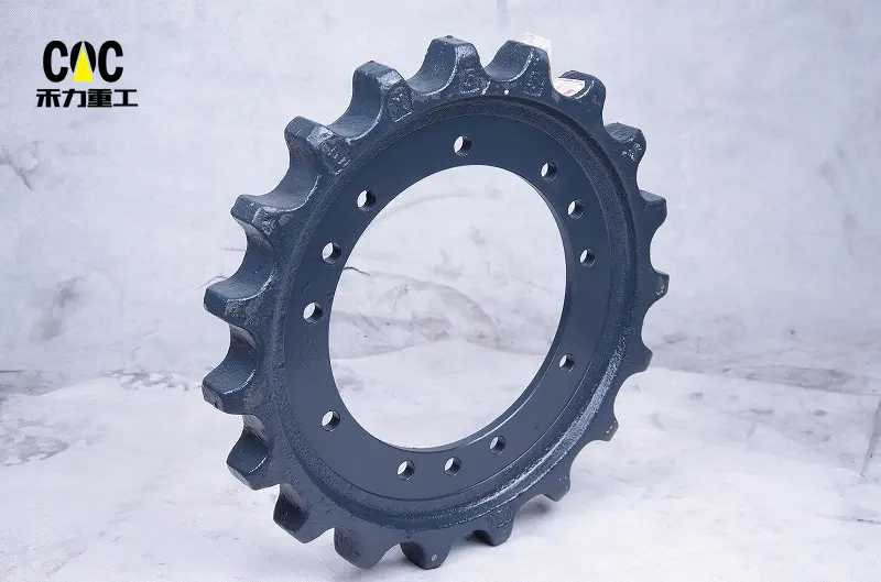 Fast delivery Mini Excavator Track Sprocket - Excavator Sprocket,Professional factory OEM excavator Sprocket zax60, assembly part, Induction hardening – Heli detail pictures