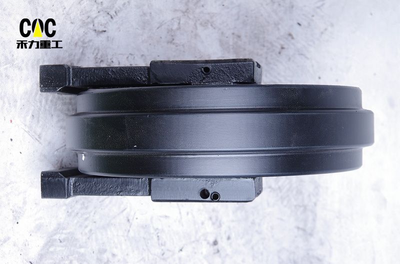 High reputation Undercarriage Parts Front Idler - Volvo Ec55,ec55b,ec60,ec60c,ec70,ec75,ec90,ec88,volv-o Excavator Front Idler, Top Roller, Bottom Roller,sprocket, Track Shoe – Heli detail pictures