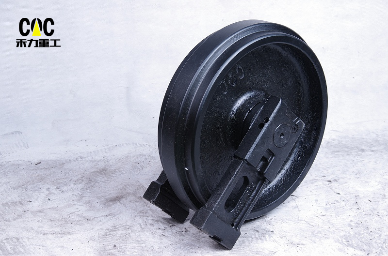 High reputation Undercarriage Parts Front Idler - Volvo Ec55,ec55b,ec60,ec60c,ec70,ec75,ec90,ec88,volv-o Excavator Front Idler, Top Roller, Bottom Roller,sprocket, Track Shoe – Heli detail pictures